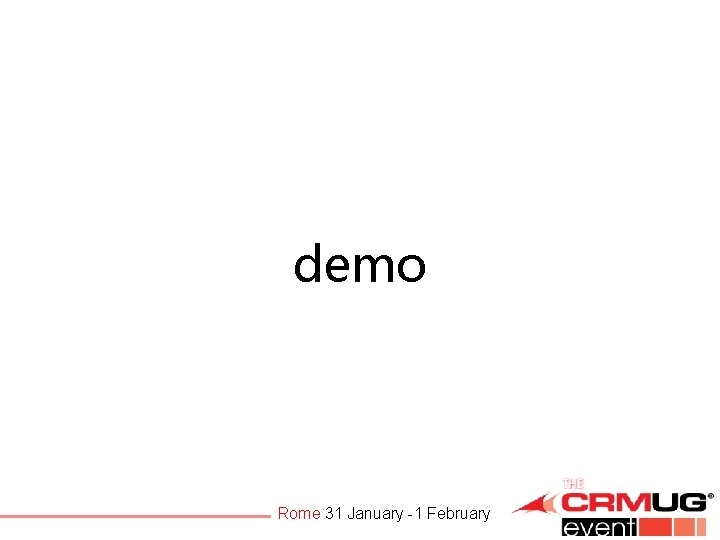 demo Rome 31 January -1 February 