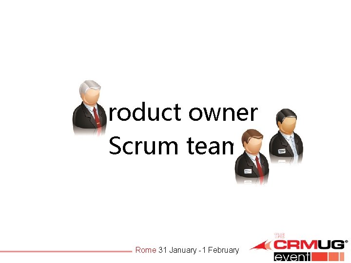 product owner Scrum team Rome 31 January -1 February 