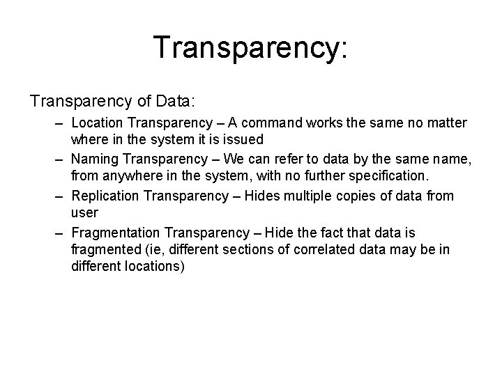 Chapter 25 Distributed Databases Definitions Distributed Database a
