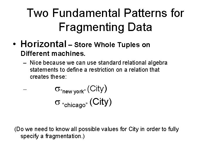 Chapter 25 Distributed Databases Definitions Distributed Database a