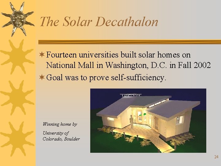 The Solar Decathalon ¬ Fourteen universities built solar homes on National Mall in Washington,