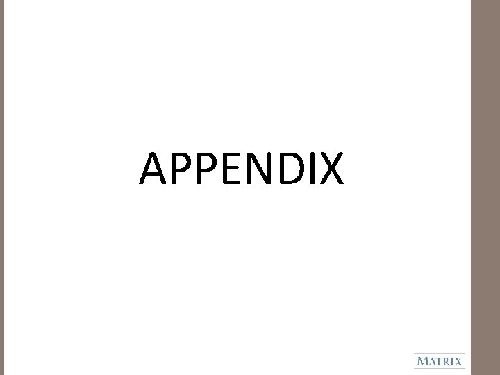 APPENDIX 