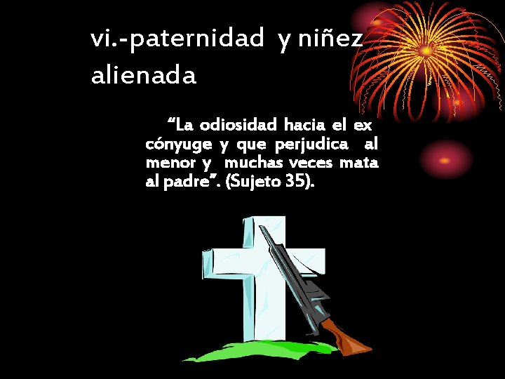 vi. -paternidad y niñez alienada “La odiosidad hacia el ex cónyuge y que perjudica vi. -paternidad y niñez alienada “La odiosidad hacia el ex cónyuge y que perjudica