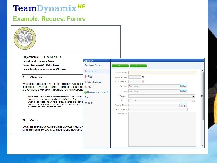 Example: Request Forms 