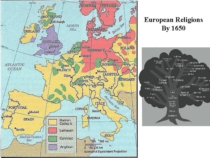 European Religions By 1650 