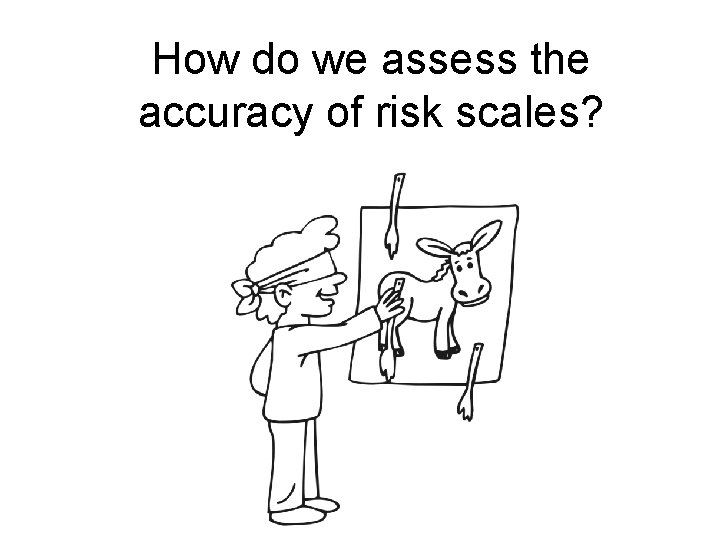 How do we assess the accuracy of risk scales? 