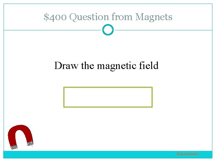 $400 Question from Magnets Draw the magnetic field © Love. Learning 2014 