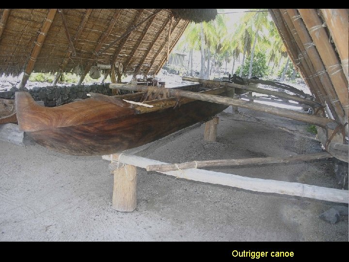 Outrigger canoe 