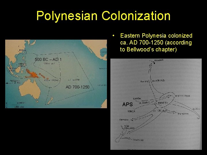 Polynesian Colonization • Eastern Polynesia colonized ca. AD 700 -1250 (according to Bellwood’s chapter)