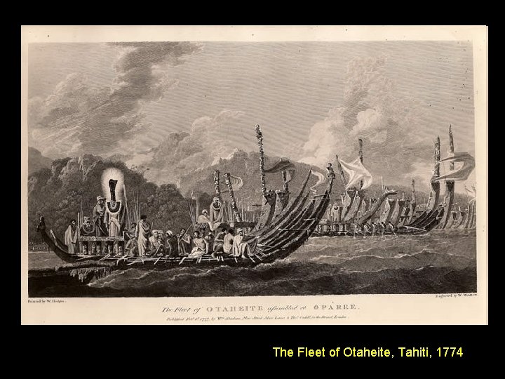 The Fleet of Otaheite, Tahiti, 1774 