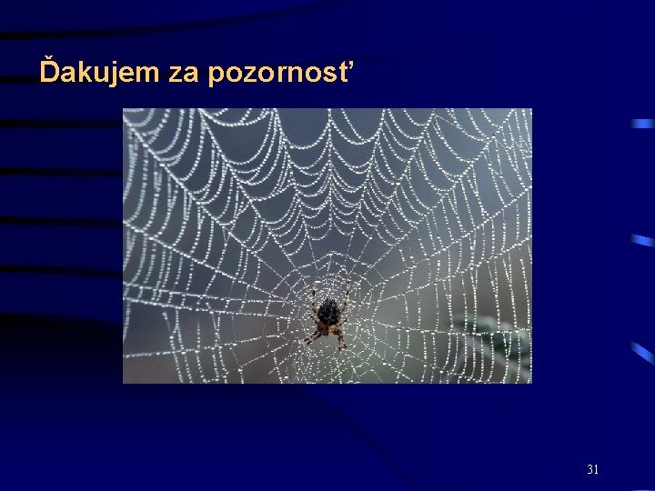 Ďakujem za pozornosť 31 