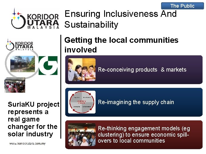 The Public Ensuring Inclusiveness And Sustainability Getting the local communities involved Re-conceiving products & The Public Ensuring Inclusiveness And Sustainability Getting the local communities involved Re-conceiving products &