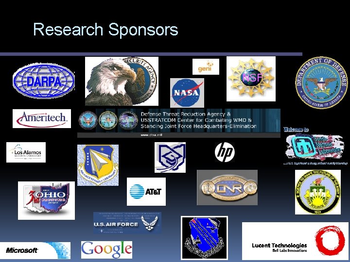 Research Sponsors NSF 
