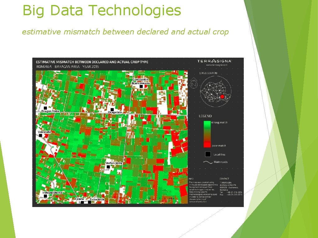 Big Data Technologies estimative mismatch between declared and actual crop 