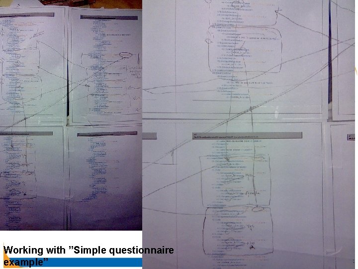 Working with ”Simple questionnaire example” 