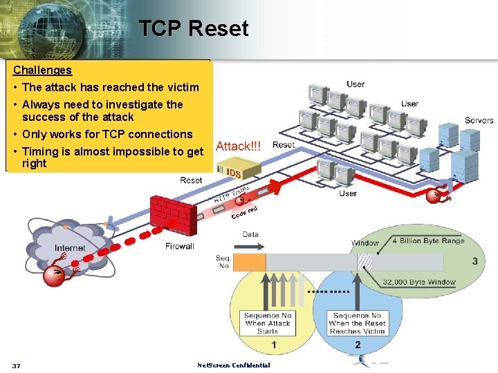 TCP Reset Challenges • The attack has reached the victim • Always need to