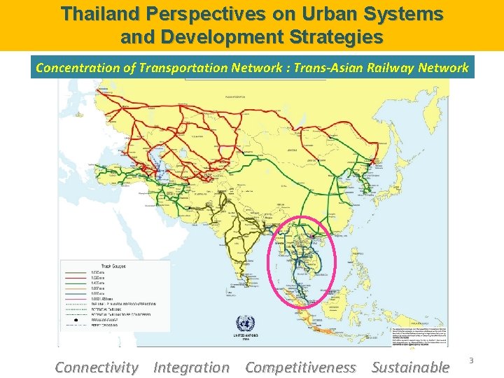 Thailand Perspectives on Urban Systems and Development Strategies Concentration of Transportation Network : Trans-Asian