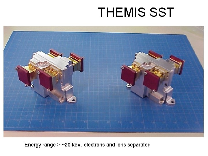 THEMIS SST Energy range > ~20 ke. V, electrons and ions separated 