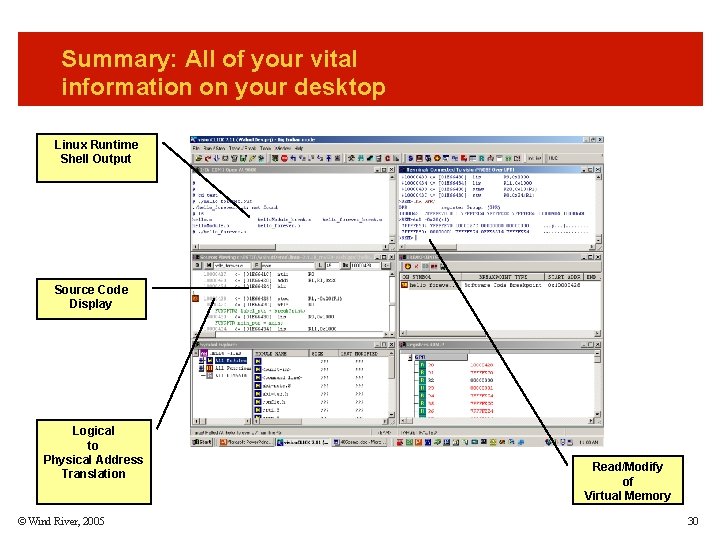 Summary: All of your vital information on your desktop Linux Runtime Shell Output Source Summary: All of your vital information on your desktop Linux Runtime Shell Output Source