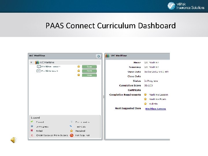 PAAS Connect Curriculum Dashboard 