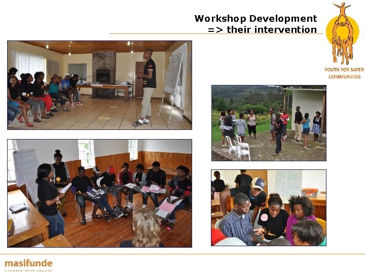 Workshop Development => their intervention 