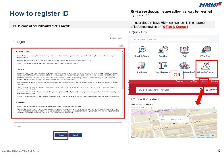 How to register ID - Fill in each of columns and click ‘Submit’. ※