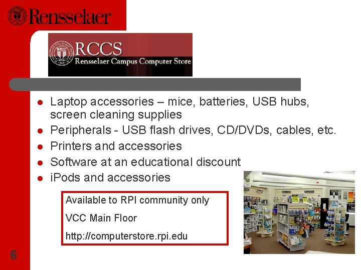 l l l Laptop accessories – mice, batteries, USB hubs, screen cleaning supplies Peripherals