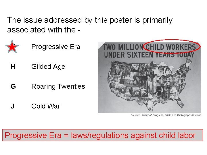 The issue addressed by this poster is primarily associated with the F Progressive Era