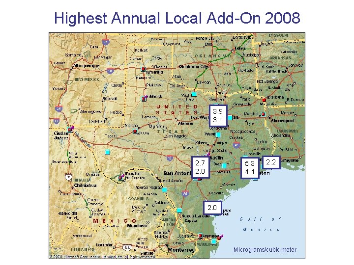Highest Annual Local Add-On 2008 3. 9 3. 1 2. 7 2. 0 5.