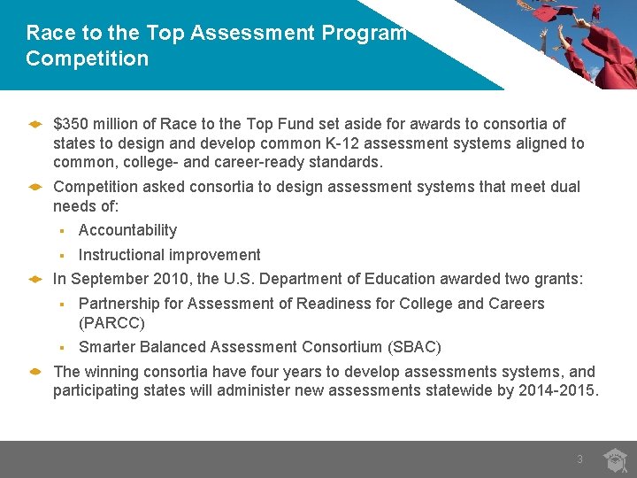 Race to the Top Assessment Program Competition $350 million of Race to the Top