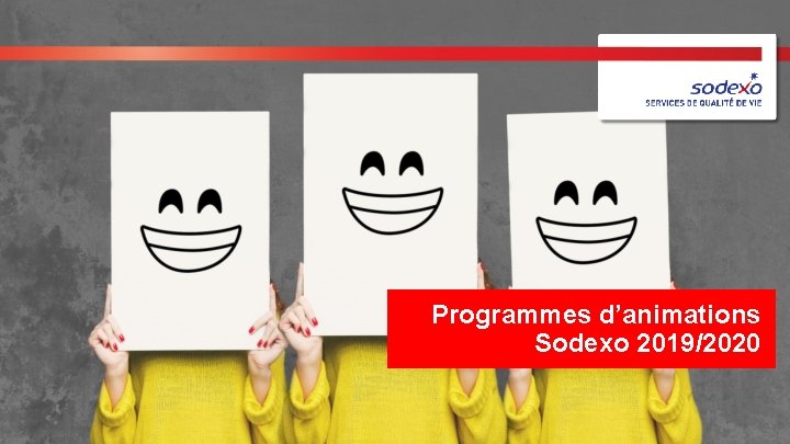 Programmes d’animations Sodexo 2019/2020 