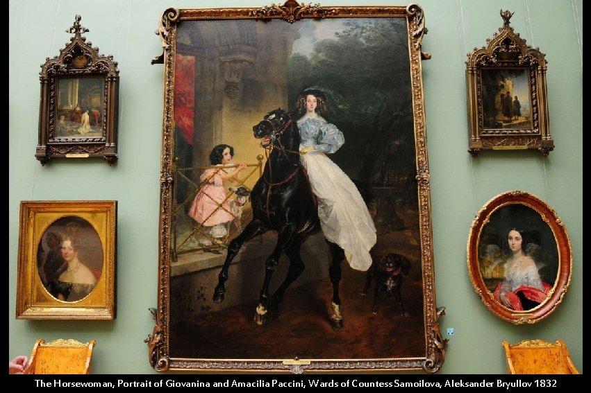 The Horsewoman, Portrait of Giovanina and Amacilia Paccini, Wards of Countess Samoilova, Aleksander Bryullov