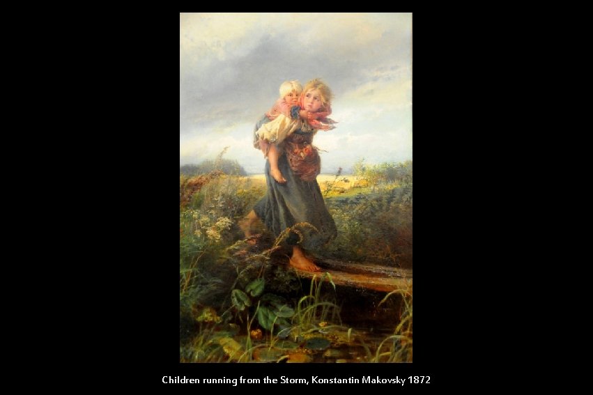 Children running from the Storm, Konstantin Makovsky 1872 