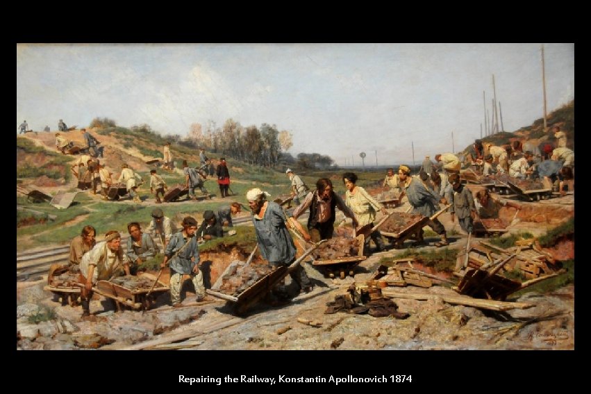 Repairing the Railway, Konstantin Apollonovich 1874 
