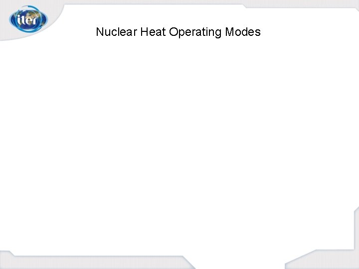 Nuclear Heat Operating Modes 