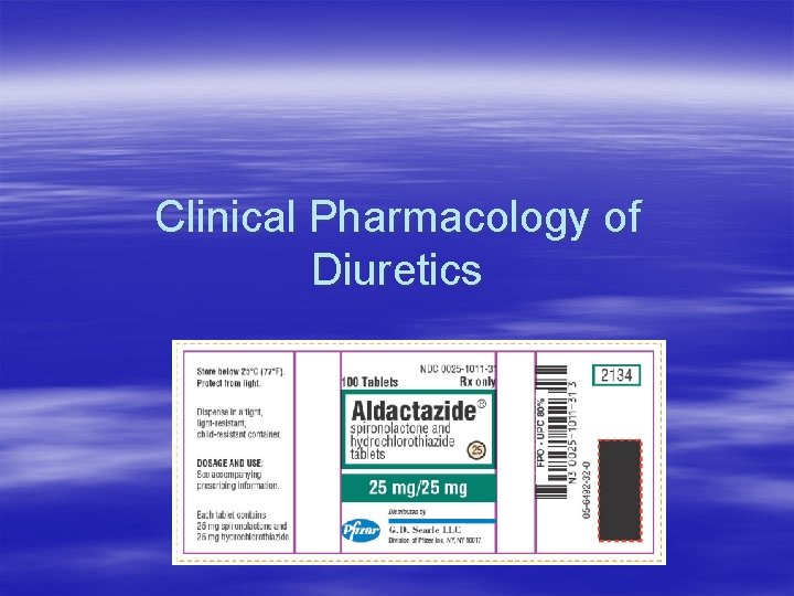 Clinical Pharmacology of Diuretics 