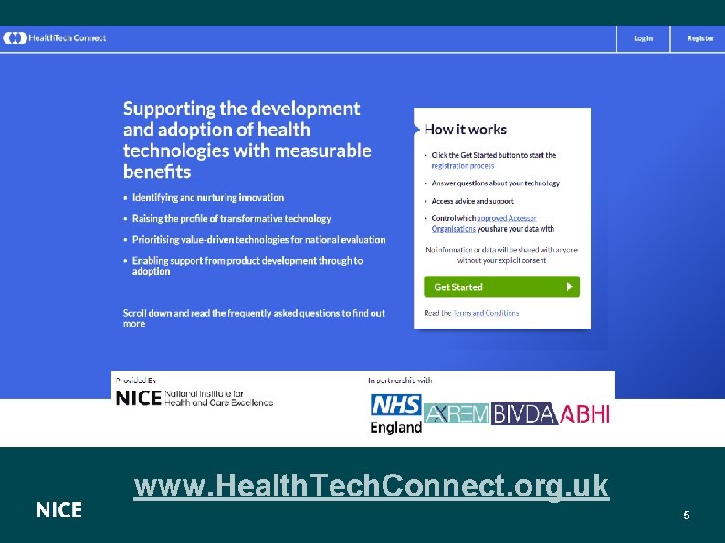 www. Health. Tech. Connect. org. uk 5 