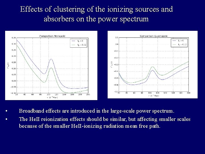 Effects of clustering of the ionizing sources and absorbers on the power spectrum •