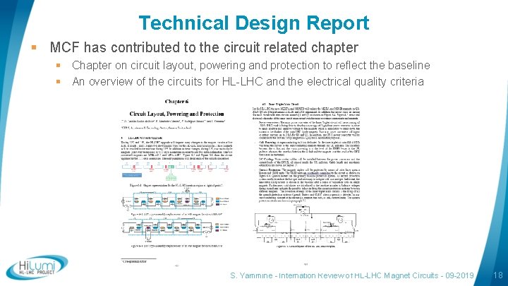 Technical Design Report § MCF has contributed to the circuit related chapter § Chapter Technical Design Report § MCF has contributed to the circuit related chapter § Chapter