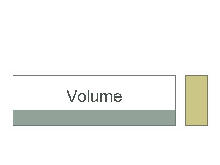 Volume 