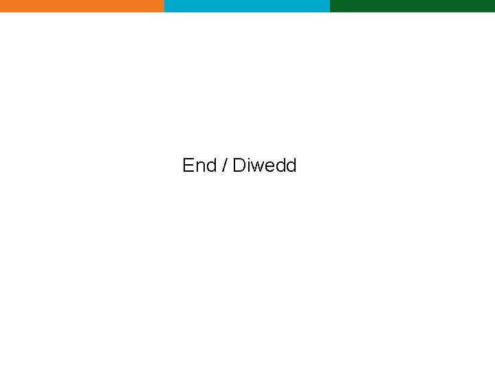 End / Diwedd End / Diwedd