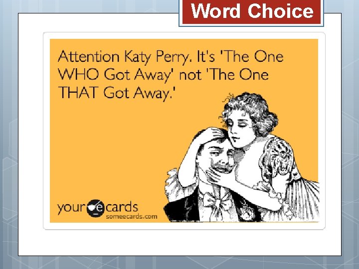 Word Choice 