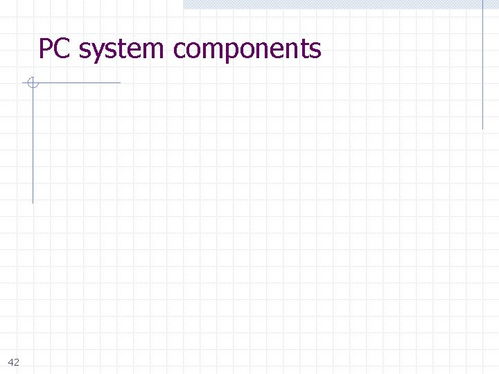 PC system components 42 
