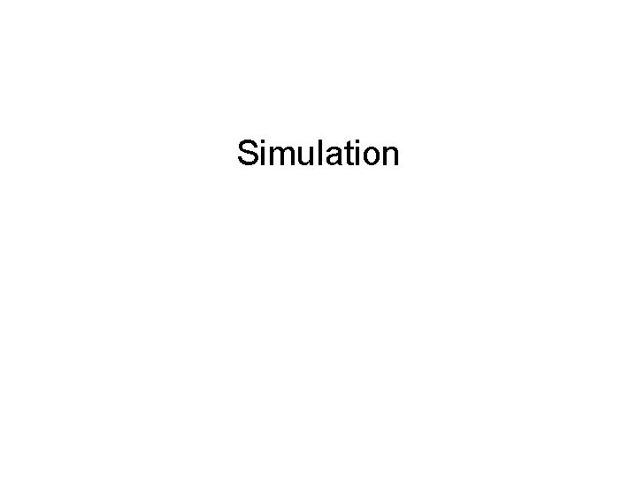 Simulation 