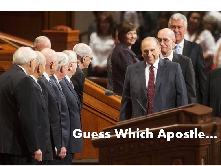 Guess Which Apostle… 