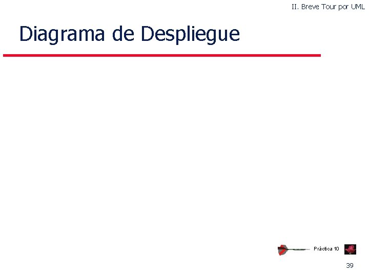 II. Breve Tour por UML Diagrama de Despliegue Práctica 10 39 