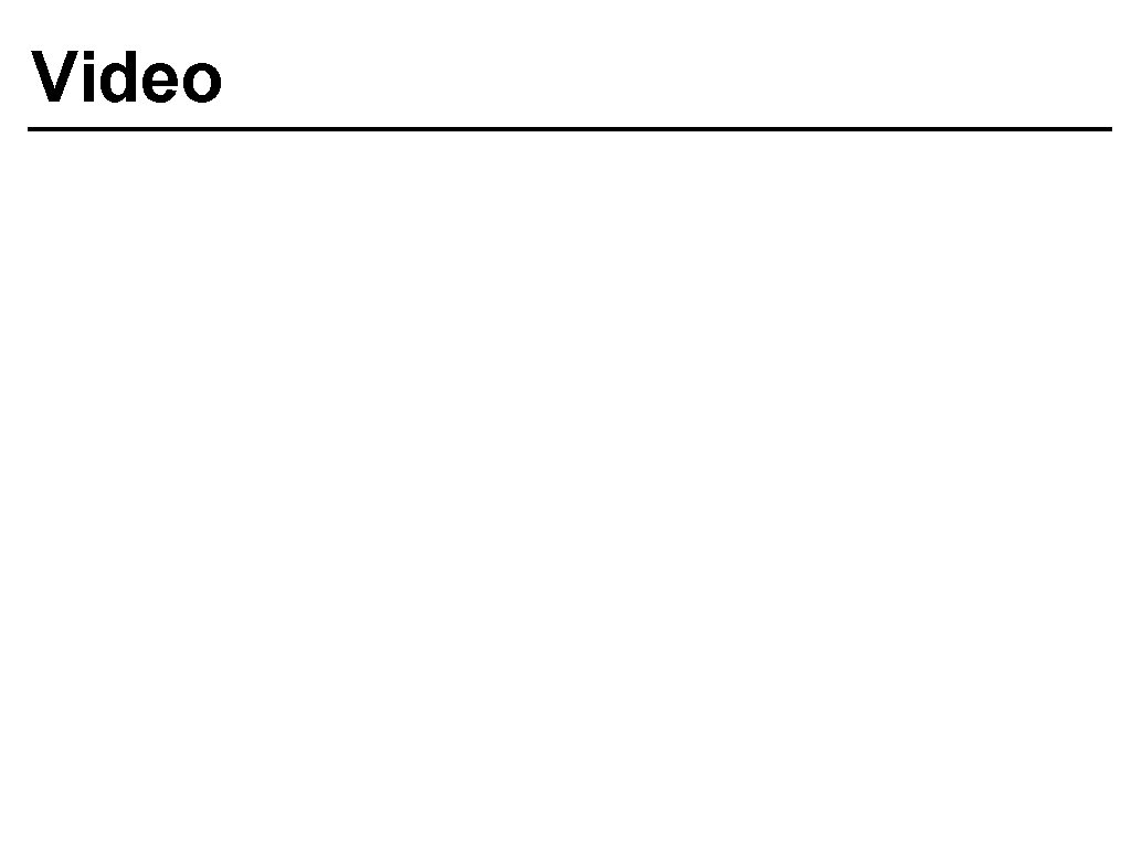 Video 
