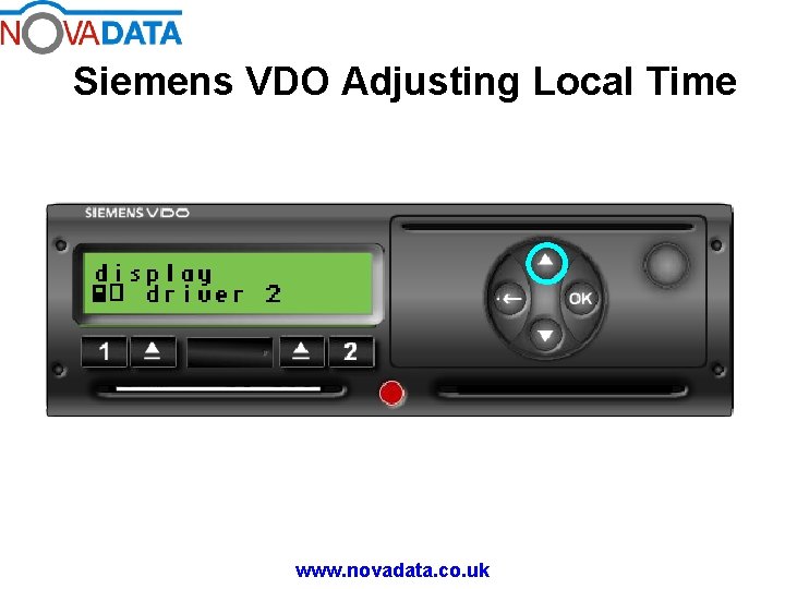 Siemens VDO Adjusting Local Time www. novadata. co. uk 