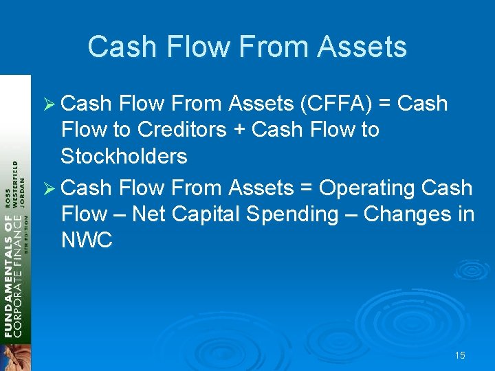 Cash Flow From Assets Ø Cash Flow From Assets (CFFA) = Cash Flow to