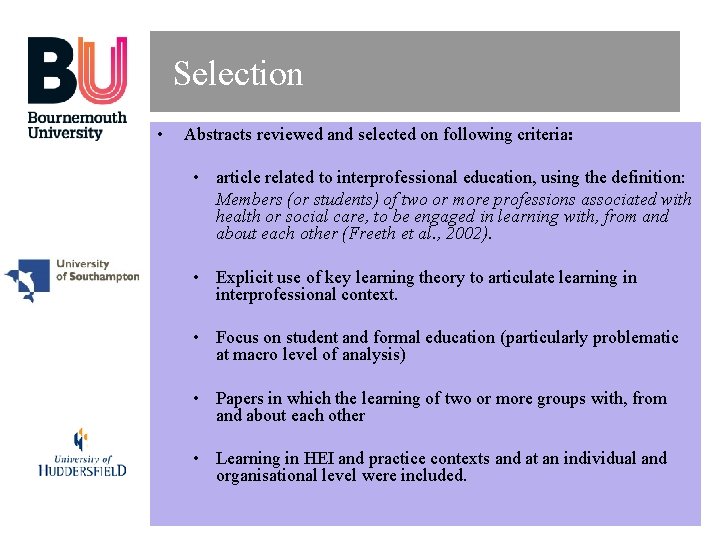 The application and future of key learning theories